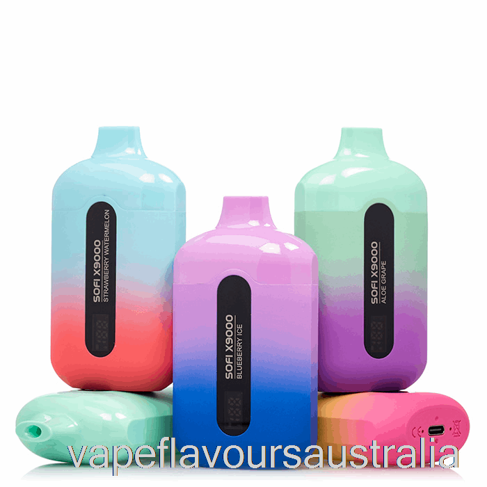 Vape Flavours Australia SOFI X9000 Smart Disposable California Cherry